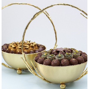 Modern Designer <b>Chocolate</b> Bowl Home Table Decoration <b>Chocolate</b> Serving Bowl With Leaf Shape Bowl For <b>Wedding</b> Parties Use - Product Image 4