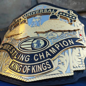 Cinturón de campeonato de lucha de peso pesado personalizado de primera calidad Diseño de logotipo frontal Cuero genuino suave de 2mm de espesor - Product Image 1