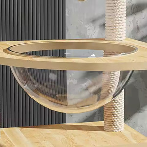 เสาทำจากไม้ป่านศรนารายณ์ทำจากไม้เฟอร์นิเจอร์บ้านแมวธรรมชาติที่ทันสมัยพร้อมคุณสมบัติที่ยั่งยืน - Product Image 2