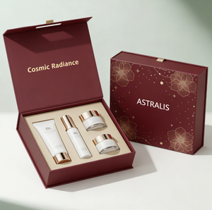Boîtes d'emballage personnalisées en papier kraft pour ensembles cosmétiques et soins de la peau, échantillon gratuit, vente en gros B2B, approvisionnement direct usine - Product Image 1