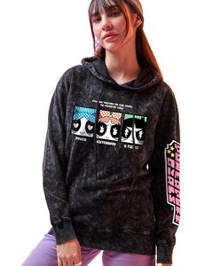 Sudadera con Capucha de Felpa Francesa 100% Algodón para Mujer, de Peso Pesado, Lavado Ácido, con Estampado Serigrafiado Personalizable en la Parte Delantera - Product Image 1