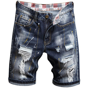 กางเกงยีนส์ขาสั้นของผู้ชายกางเกงขาสั้นแห้งเร็วเข้าสไตล์ไม่ซ้ำใครดีไซน์ที่ดีที่สุดของปากีสถาน - Product Image 4