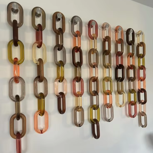 Cadena de resina transparente y de colores, eslabones de cadena en tendencia, hermosos y coloridos, de Abdul Rehman Enterprises - Product Image 1