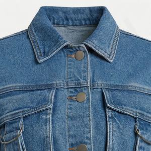 Vestes en jean pour femmes, vêtements décontractés, veste en jean respirante, vêtements d'extérieur élégants, streetwear tendance, couleur personnalisée, vêtements pour femmes, haut - Product Image 4