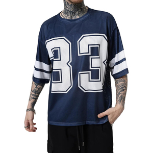 Ropa de calle, camisetas de fútbol americano Vintage, Retro, gráfico personalizado, sublimación, malla de poliéster, ropa deportiva de secado rápido, ropa para discoteca - Product Image 1