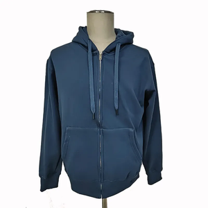 Sudadera con Capucha Personalizada para Hombre, Gruesa, con Cierre, Color Sólido, Algodón Peinado Grueso, 100% Algodón, Bolsillo Bordado, Estampado - Product Image 4