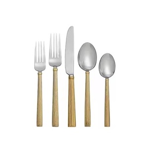 Service de couverts en métal argenté au design élégant et poignée conçue pour les mariages, les repas à l'hôtel et les achats en gros - Product Image 6