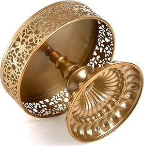 Présentoir à gâteaux en métal Design exclusif, finition brillante, tasse à Dessert, présentoir à gâteaux, cristal diamant décoratif de meilleure qualité - Product Image 2