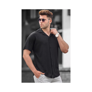 เสื้อเชิ้ตผู้ชายสไตล์ใหม่ แขนสั้น สีพื้น จากซัพพลายเออร์ตุรกี - Product Image 6