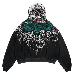 Nueva gran oferta, Sudadera con capucha para hombre, logotipo personalizado, chaqueta informal, estilo con cremallera, ropa de invierno de algodón 100% - Product Image 4