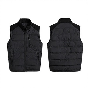 Wholesale Customized Unisex Duck Down Vest Men's Lightweight <b>Slim</b> Fit Sleeveless Standing Collar Vest With Pockets for <b>Storage</b> - Product Image 1