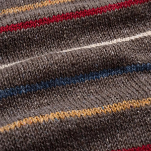 เสื้อสเวตเตอร์แฟชั่นลายทางระบายอากาศได้ดีป้องกันการยับเร็วป้องกันริ้วรอยสำหรับผู้ชายเสื้อถักขนสัตว์ผสมคอลูกเรือฤดูใบไม้ร่วง - Product Image 6