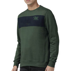 Sweatshirts coupe-vent en coton pour hommes Logo personnalisé Sweatshirts de base Sweatshirts à séchage rapide pour hommes - Product Image 2