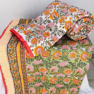 Impression à la main lavable, 100% coton, vintage, écologique, pour la maison et l'hôtel - Product Image 2