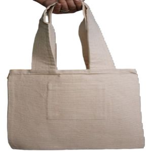 100% Cotton Canvas Tote Bag Custom Logo Printed Eco-Friendly Large Designer Travel Reusable Shopping Tote with Washable Feature - Product Image 4