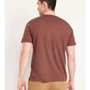 Camiseta Negra Lisa Personalizada de Estilo Urbano, Camiseta de Algodón de Color Sólido, Informal, Ligera, de Verano, con Cuello Redondo, Camisetas de Algodón de Calidad - Product Image 2