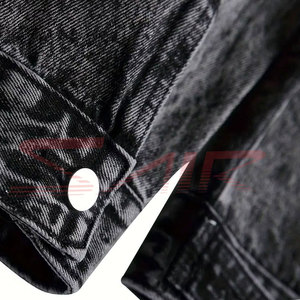 Chaqueta vaquera para hombre de Color negro de color callejero de nuevo estilo forrada con piel Otoño Invierno temporada en buen diseño chaqueta vaquera - Product Image 6