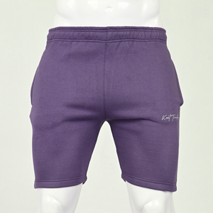 Pantalones cortos de lana de algodón personalizados 80% Algodón 20% poliéster suave transpirable pantalones cortos de chándal informales para gimnasio, salón y ropa de calle al por mayor - Product Image 1