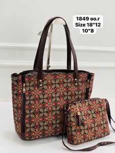 Conjunto de 2 Uds de bolsa de mano de calidad superior con cremallera Diseño contemporáneo Cierre de cremallera seguro para una gran capacidad, muchos usos para la vida diaria - Product Image 4