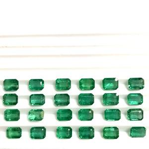 Esmeralda Sintética Zambiana al por Mayor, 6x4 mm, Corte Octogonal Facetado, Calibrada, Verde, Certificada por IGI, Buena Calidad, Tratada con Calor, para Joyería - Product Image 5