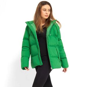 แจ็กเก็ตทรงพองสำหรับผู้หญิง, แจ็กเก็ตทรงหลวมปกตั้งให้ความอบอุ่นแขนยาวระบายอากาศได้ดี - Product Image 2