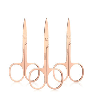 Tijeras para cutículas de uñas de acero inoxidable de alto carbono con mango de cerámica Tijeras de salón de belleza con punta de hoja afilada Acabado pulido - Product Image 1