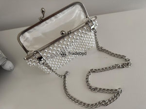 Romantic pearl <b>clutch</b> <b>for</b> women handmade <b>wedding</b> and party <b>bag</b> ideal <b>for</b> luxury fashion and gifting by Tradebyd - Product Image 2