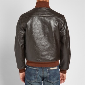 Blouson de motard en cuir pour hommes style luxe personnalisé et tendance Veste de motard originale en cuir de vachette et respirante pour hommes - Product Image 2