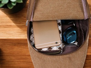 Canvas Sling <b>Bag</b> Waterproof Crossbody <b>For</b> <b>Men</b> Unisex <b>Shoulder</b> <b>For</b> Everyday Lightweight & Durable Design LCSB-0012B - Product Image 4