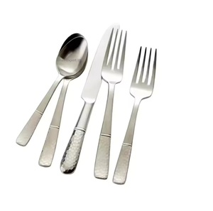 Ensemble de couverts en acier inoxydable argenté au design élégant avec poignée royale pour la maison et le mariage Ensemble de couverts de table - Product Image 5