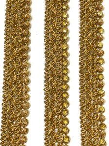 Cuentas de cristal de diamantes de imitación encaje 1 "Trim Gimp 1 pieza de alta calidad de larga duración para decoraciones y manualidades al por mayor - Product Image 2