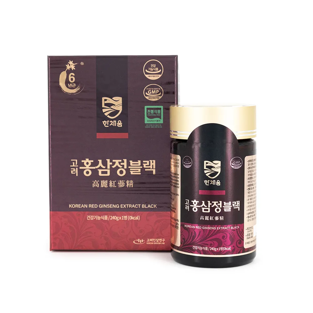 Extracto de Ginseng coreano rojo, negro, 240g, etiqueta prémium, mejor venta, saludable, funcional, concentrado de ginseng rojo puro