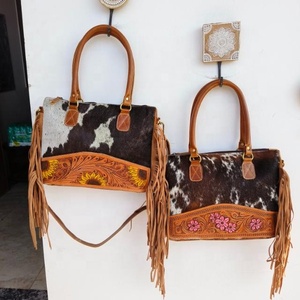 Nouveau véritable fait à la main usiné aztèque en cuir sacs fourre-tout femmes élégant sac à provisions élégant Style Vintage parfait accessoire sacs en cuir - Product Image 2