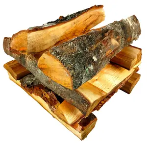 Kayu bakar keras kayu Birch kayu Oak dan Beech Log kayu bakar