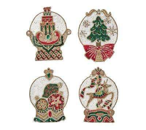 Posavasos bordado con cuentas bohemias, decoración hecha a mano para el hogar de glowin fashion - Product Image 6