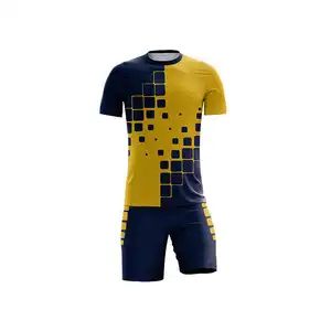 Uniforme de futebol de sublimação para homens, uniforme de futebol personalizado, melhor uniforme de futebol feito no Paquistão, com design personalizado