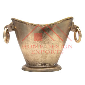 Cubo de vino de Metal pesado hecho a mano de diseño Vintage de gran venta 2025, artículos decorativos de mesa para Bar para fiestas a precio mayorista - Product Image 4