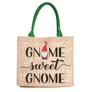 Bolso de mano de seda y algodón de lona negra para mujer, diseño de logotipo impreso personalizado, patrón de tiempo de dólar estadounidense, bolso de compras reutilizable de yute con letras - Product Image 1