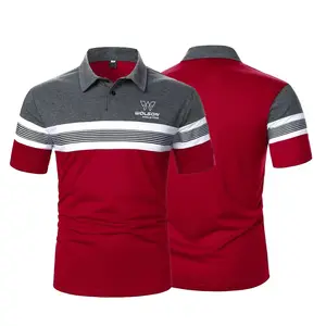 Chemises polo à manches courtes pour homme, design personnalisé de marque, t-shirts 100% coton pour homme, camisas polo de mujer