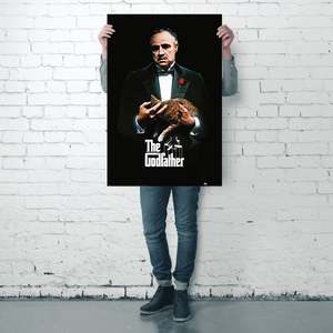 Godfather Cat <b>Poster</b> Stylish Paper Wall Art for Cat Lovers - Product Image 4