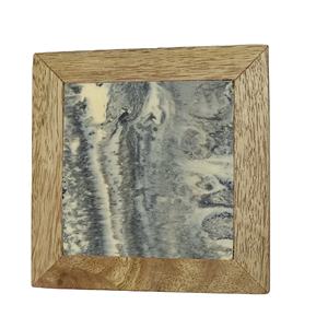 Venta caliente en el mercado internacional Resinas epoxi Posavasos de madera Posavasos redondos hechos a mano arte en madera - Product Image 1