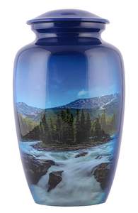 โกศทองเหลืองทาสีดำทำด้วยมือสำหรับมนุษย์และสัตว์เลี้ยงอัฐิที่ระลึกการฝังศพ - Product Image 5