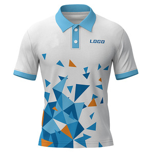 Maillots de football décontractés à manches courtes de mode américaine personnalisée séchage rapide refroidissement 100% coton tricoté pour polos contraste de couleur - Product Image 5
