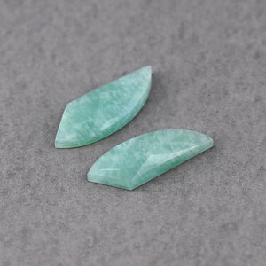 1คู่ Amazonite ธรรมชาติ8x20มม. อัญมณีหลวมทำ925เงินสเตอร์ลิงทำด้วยมือต่างหูห้อยเครื่องประดับแฟชั่น - Product Image 3