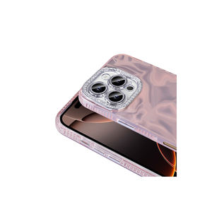 Coque en silicone antichoc avec détails en pierre brillante de luxe pour iPhone 16 Pro Max 12Promax 7Plus - TPU blanc imprimé UV - Product Image 5