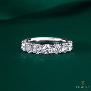 แหวนเพชรเพาะเลี้ยงจากโรงงานโดยตรง รูปทรงกลม รับรองโดย IGI ทอง 9K 10K 14K 18K เครื่องประดับผู้หญิง จำหน่ายส่ง - Product Image 1