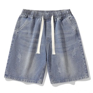 Short en jean de haute qualité pour hommes, taille XS, mi, vêtements de sport en denim délavé, Bermudas à motif solide, vente en gros à des prix abordables - Product Image 1