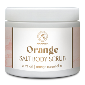 Exfoliante Corporal de Sal de Naranja Aromatika con Aceite de Oliva, Vitamina E y Aceite Esencial de Naranja para Exfoliar y Combatir la Celulitis, para Todo Tipo de Piel - Product Image 1