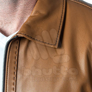 Veste en cuir de vachette pour homme, best-seller, col montant, imperméable, respirante, qualité supérieure du Pakistan - Product Image 6