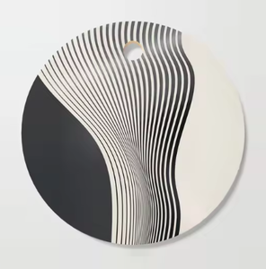 Tabla de Cortar Redonda de Madera Maciza Natural, Diseño Antiguo, para Uso en Restaurantes, Venta Caliente - Product Image 6